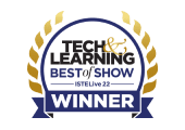 ISTE 2022 Best of Show award badge